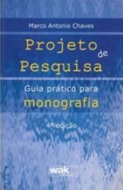 Livro Projeto De Pesquisa Guia Pr Tico Para Monografia Marco