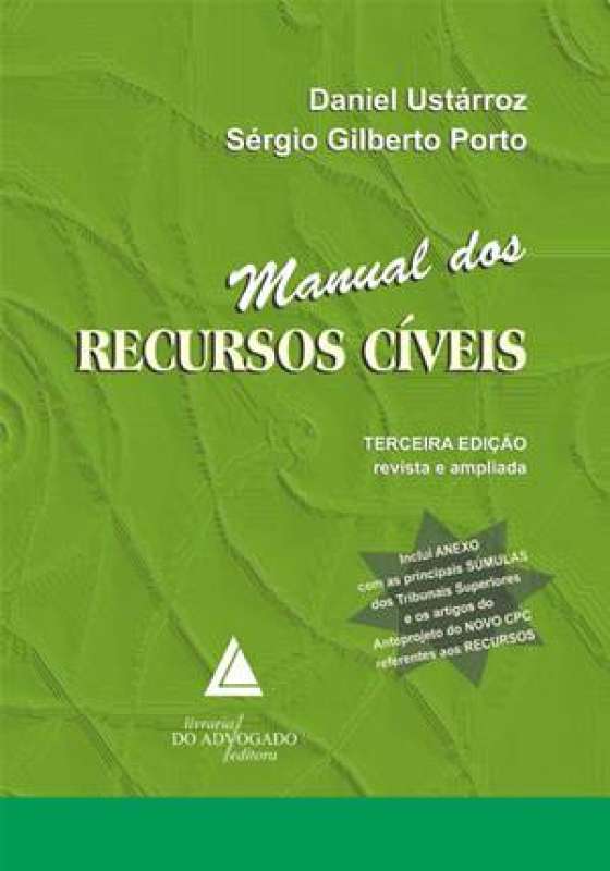 Livro Manual Dos Recursos C Veis Sergio Gilberto Porto Sebo Online